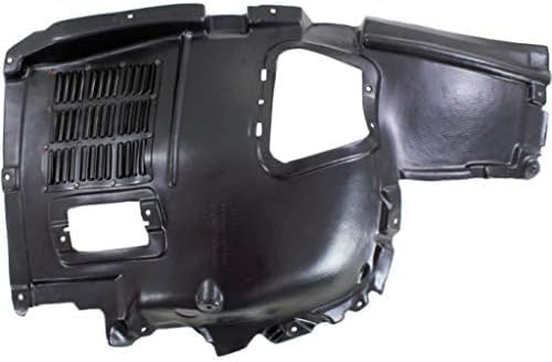 Front Upper Section Fender Liner Plastic Right Passenger Side Direct Replacement Compatible With 2010-2017 BMW 5 Series BM1249133 51717193510