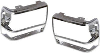 SET https://m.media-amazon.com/images/I/31PM9-eImCL._AC_.jpgOf 2 Front Head Light Door Bezel Chrome Left Driver & Right Passenger Side Direct Replacement Compatible With 1989-1992 Ford Ranger / 1991-1994 Explorer FO2513111 FO2512156