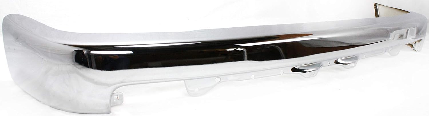 Front Bumper Face Bar Chrome Steel + Lower Valance Primed Direct Replacement Compatible With 1992-1995 Toyota 4Runner SR5 TO1002131 TO1095170 5210135170 5390135050