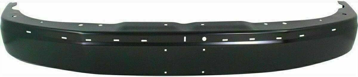 Front Bumper Face Bar Primed + Bracket Right Passenger & Left Driver Side Direct Replacement Compatible With 2003-2014 Chevrolet Express/GMC Savana 1500/2003-2023 2500 3500