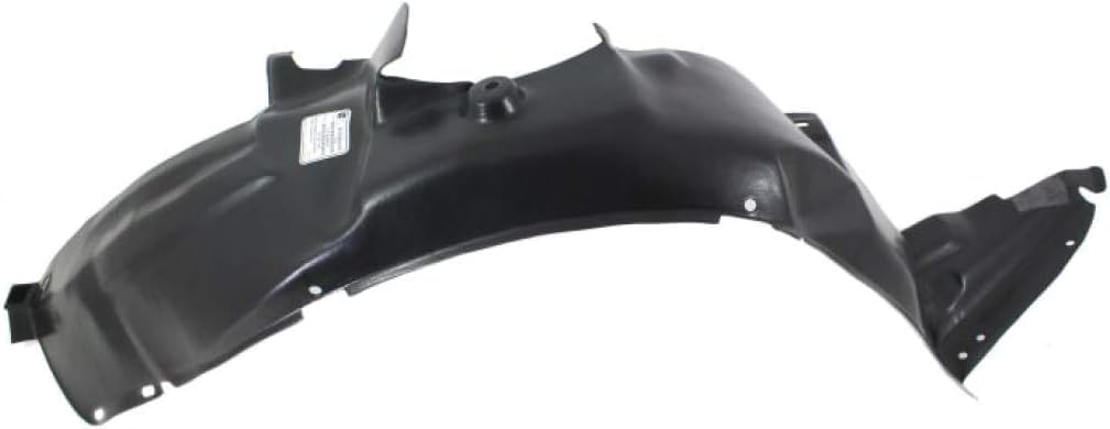 Front Fender Liner Right Passenger Side Direct Replacement Compatible with 2000-2004 Kia Spectra KI1251105 0K2N156131