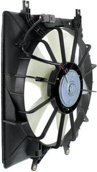 Front Radiator & A/C Condenser Cooling Fan Assembly Plastic Direct Replacement Compatible with 2004-2008 Acura TL AC3115109 AC3113107 19015RDAA01 38615RDAA00