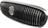 Front Grille Chrome Shell With Primed Insert Plastic Direct Replacement Compatible With 1997-1999 Buick LeSabre GM1200394 25625903