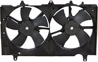 Front Radiator Cooling Fan Assembly Plastic Direct Replacement Compatible with 2007-2009 Nissan 350Z NI3115136 21481EV02B