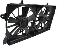 Front Dual Fan Assembly Plastic Direct Replacement Compatible with 2014-2018 Chevrolet Silverado 1500/2015-2020 Suburban GM3115291 23123635-PFM 23123633 23123634