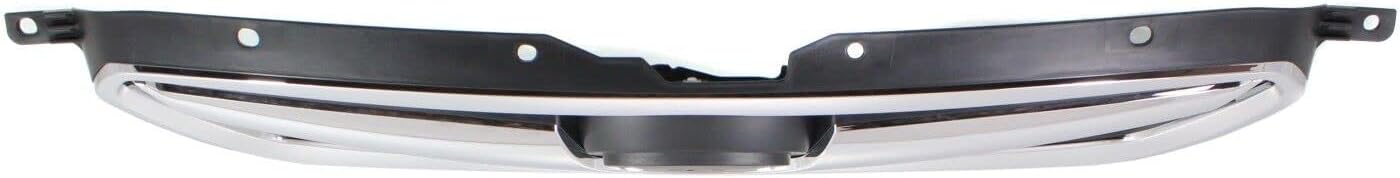 Front Grille Chrome Shell With Black Insert Plastic Direct Replacement Compatible With 2010-2012 Subaru Legacy SU1200142 91121AJ03B