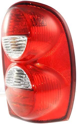 Set Of 2 Tail Light Assembly Plastic Left Driver & Right Passenger Side Direct Replacement Compatible With 2005-2007 Jeep Liberty CH2801158 CH2800158 55157060AG 55157061AG