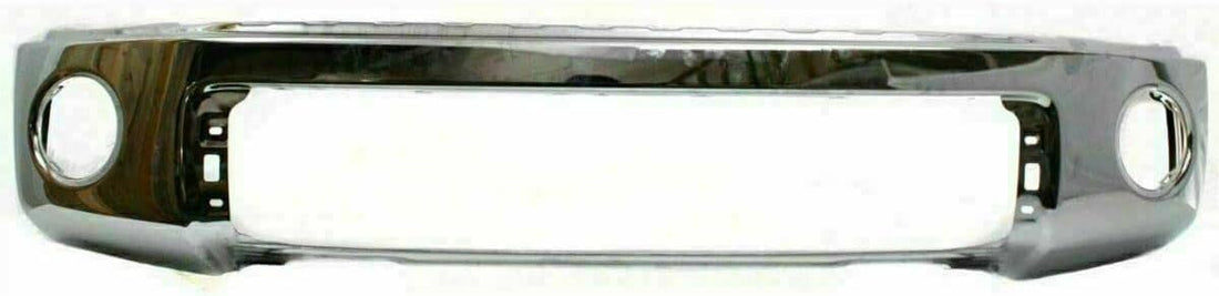 AUTOS PARTS PLUS Front Bumper Chrome Steel + Upper Cover Primed Direct Replacement Compatible With 2007-2013 Toyota Tundra TO1002182 TO1014100 521290C901 521110C021
