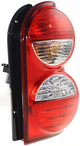 Set Of 2 Tail Light Assembly Plastic Left Driver & Right Passenger Side Direct Replacement Compatible With 2005-2007 Jeep Liberty CH2801158 CH2800158 55157060AG 55157061AG