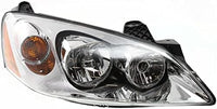 Set Of 2 Front Head Light Assembly Plastic Left Driver & Right Passenger Side Direct Replacement Compatible With 2005-2010 Pontiac G6 GM2503255 GM2502255 20821144 20821143