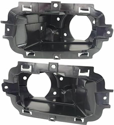 Set of 2 Front Fog Light Bracket Textured Left Driver & Right Passenger Side Direct Replacement Compatible with 2014-2015 Chevrolet Silverado 1500 GM2603102 GM2602102 22944875