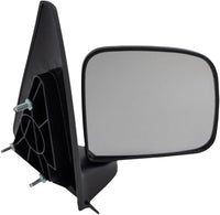Front Mirror Manual Folding Non-Heated Textured Left Driver Side Direct Replacement Compatible With 1993-2005 Ford Ranger / 1994-2002 Mazda FO1320156 F87Z17683SAB
