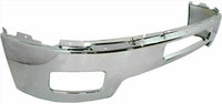 Front Bumper Chrome + Lower Valance Air Deflector + Extension Textured + Impact Brackets LH & RH Side Direct Replacement Compatible With Chevrolet Silverado 2500HD 3500HD 2011-2014