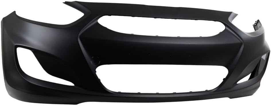 Front Bumper Cover Primed Direct Replacement Compatible With 2012-2014 Hyundai Accent HY1000188 865111R000