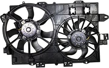 Front Radiator Dual Fan Assembly Direct Replacement Compatible with 2006-2008 Chevrolet Equinox/Pontiac Torrent GM3115204 GM3110160 19130470-PFM 19130470 19130471 19129813 19129814