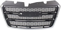 Front Grille Primed Shell And Insert Plastic Without Chrome Package Direct Replacement Compatible With 2010-2015 GMC Terrain GM1200630 22764303