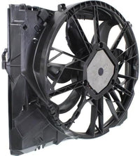 Front Radiator Single Fan Assembly Plastic Without Turbo Direct Replacement Compatible with 2006-2013 BMW 3-Series / 2008-2013 128i BM3117101 17427562080