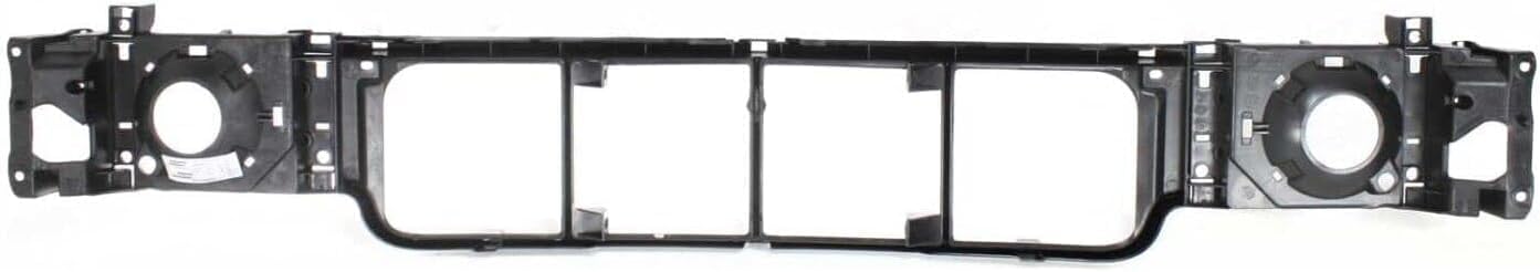 AUTOS PARTS PLUS Front Grille Silver Shell & Insert + Header Panel ABS Plastic + Bumper Filler Stone Deflector Primed Direct Replacement Compatible With 1997-2002 Ford E- Class FO1200338 FO1092175