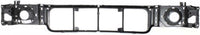 AUTOS PARTS PLUS Front Grille Silver Shell & Insert + Header Panel ABS Plastic + Bumper Filler Stone Deflector Primed Direct Replacement Compatible With 1997-2002 Ford E- Class FO1200338 FO1092175