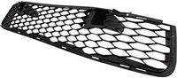 Front Bumper Grille Textured Plastic Direct Replacement Compatible With 2016-2017 Mitsubishi Lancer MI1036109 6402A399