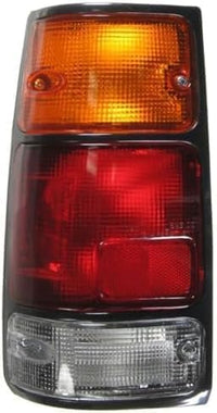 Tail Light Assembly With Black Trim Left Driver & Right Passenger Side Direct Replacement Compatible With 1988-1995 Isuzu Pickup / 1994-1997 Honda Passport IZ2800103 IZ2801103