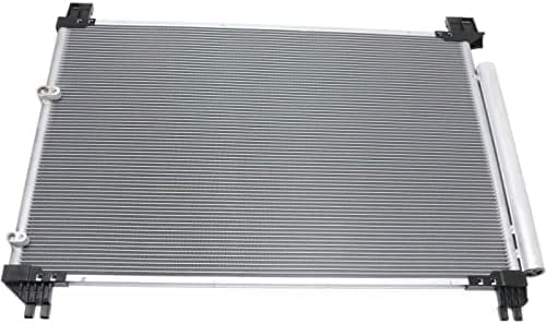 Front A/C Condenser Aluminum Core Direct Replacement Compatible With 2014-2019 Toyota Highlander TO3030327 884600E070
