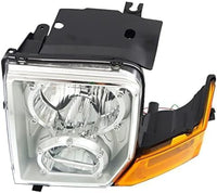 Set Of 2 Front Headlight Assembly Halogen Right Passenger & Left Driver Side Direct Replacement Compatible With 2006-2010 Jeep Commander CH2519117 CH2518117 55396536AI 55396537AI