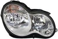 Front Headlight Assembly Left Driver and Right Passenger Side Direct Replacement Compatible With 2005-2007 Mercedes Benz C-Class MB2502148 MB2502209 MB2503148 MB2503209 2038201559