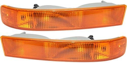 Front Bumper Primed + Lower Valance Contoured Air Deflector Textured + Signal Lights Left & Right Side Direct Replacement Compatible With 2003-2017 GMC Savana Chevrolet Express Van