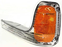 Set Of 2 Front Park Light Lens And Housing Left Driver & Right Passenger Side Direct Replacement Compatible With 1992-2000 GMC Yukon GM2520183 GM2521183 15763595 15763596