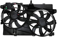 Front Radiator Cooling Fan Assembly Plastic Direct Replacement Compatible with 2007-2009 Ford Edge/Lincoln MKX FO3115175 7T4Z8C607B 9T4Z8C607A-PFM