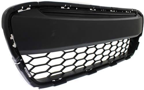 Front Bumper Grille Textured Gray Plastic Direct Replacement Compatible With 2012-2013 Honda Civic HO1036111 71105TS8A01