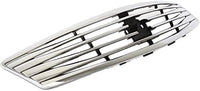 Front Grille Chrome Shell And Insert Plastic Direct Replacement Compatible With 2009 Infiniti G37 / 2007-2008 G35 IN1200116 62070JK60B