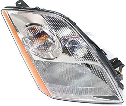 Set Of 2 Front Head Light Assembly Plastic Left Driver & Right Passenger Side Direct Replacement Compatible With 2007-2009 Nissan Sentra NI2502163 NI2503163 26060ET000 26010ET000