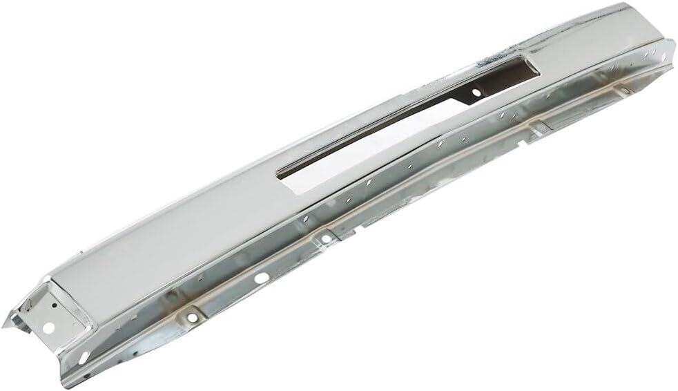 Front Bumper Impact Bar Chrome Steel Direct Replacement Compatible With 2009-2013 Chevrolet Silverado 1500/2007-2010 2500 3500 GM1002831 15941850