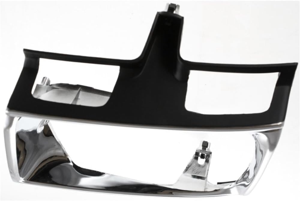Set Of 2 Front Headlight Door Bezel Chrome Left Driver & Right Passenger Side Direct Replacement Compatible With 1989-1991 Toyota Pickup TO2513113 TO2512111 5313189121 5313289120