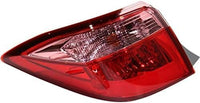 Set Of 2 Tail Light Outer Assembly Halogen Right Passenger & Left Driver Side Direct Replacement Compatible With 2017-2019 Toyota Corolla TO2805130 TO2804130 8155002B00 8156002B00