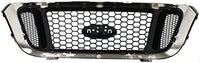 Front Grille Chrome Shell With Honeycomb Insert Plastic Direct Replacement Compatible With 2004-2005 Ford Ranger FO1200453 4L5Z8200EAA