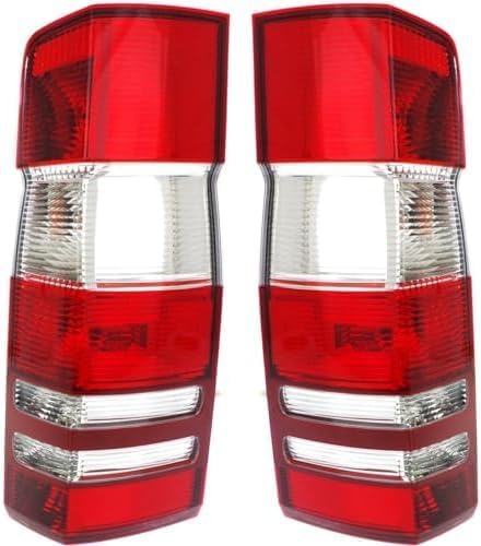Set Of 2 Tail Light Assembly Right Passenger & Left Driver Side Direct Replacement Compatible With 2010-2018 Mercedes Benz Sprinter 2500 3500 MB2801136 MB2800136 9068202664 9068202764