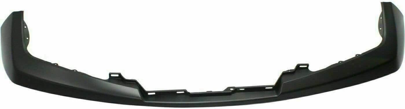 Front Bumper Chrome Steel + Upper Cover + Lower Valance Primed + Stay Bracket Left Driver & Right Passenger Side Direct Replacement Compatible With 2009-2017 Nissan Frontier NI1002143