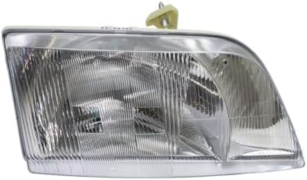 Set Of 2 Front Head Light Assembly Lens And Housing Left Driver & Right Passenger Side Direct Replacement Compatible With 1998-2011 Volvo VN-Series VO2519105 VO2518105