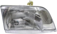 Set Of 2 Front Head Light Assembly Lens And Housing Left Driver & Right Passenger Side Direct Replacement Compatible With 1998-2011 Volvo VN-Series VO2519105 VO2518105