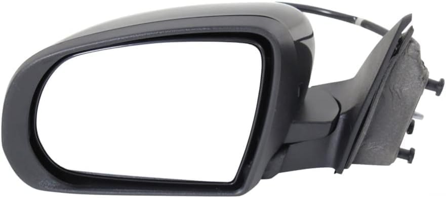 Front Power Mirror Manual Folding Non-Heated Primed Left Driver Side Direct Replacement Compatible With 2014-2018 Jeep Cherokee CH1320367 1UV65TZZAD
