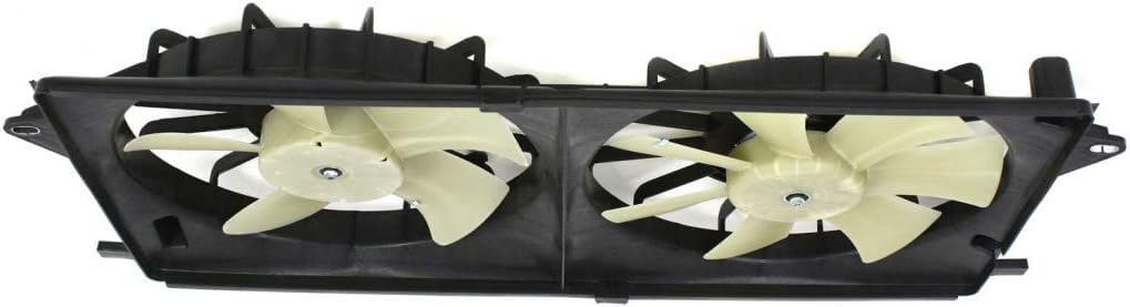 Front Dual Fan Shroud Assembly Direct Replacement Compatible with 2006-2011 Buick Lucerne GM3115189 21999691