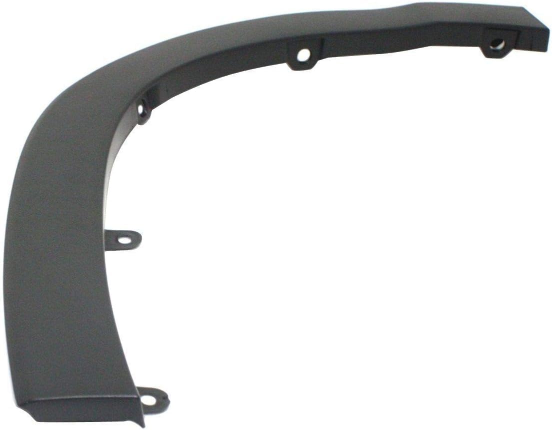 Rear Section Wheel Opening Molding Left Driver Side Direct Replacement Compatible with 2014-2019 Toyota Highlander TO1790104 750880E010