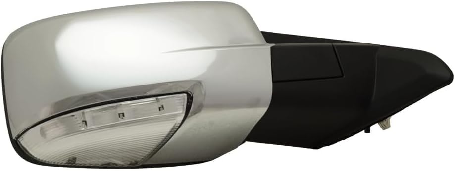 Front Power Mirror Non-Towing Power Folding Heated Chrome Plastic Left Driver & Right Passenger Side Direct Replacement Compatible With 2013-2018 Ram 1500/2500 Pickup 68096198AF-PFM