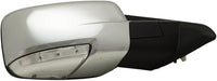 Front Power Mirror Non-Towing Power Folding Heated Chrome Plastic Left Driver & Right Passenger Side Direct Replacement Compatible With 2013-2018 Ram 1500/2500 Pickup 68096198AF-PFM