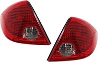 Set Of 2 Tail Light Assembly Plastic Left Driver & Right Passenger Side Direct Replacement Compatible With 2005-2010 Pontiac G6 GM2801201 GM2800201 15242808 15242809