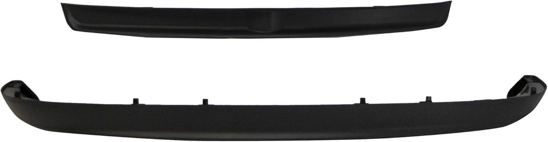 Front Bumper Inner Filler Without Tow Hook Holes + Lower Valance Air Dam Textured Direct Replacement Compatible With 2002-2008 Dodge Ram 1500/2003-2009 2500 3500 CH1090125 CH1091101