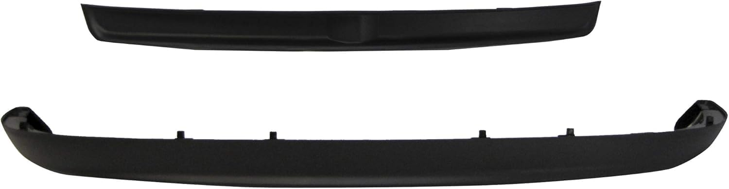 Front Bumper Inner Filler Without Tow Hook Holes + Lower Valance Air Dam Textured Direct Replacement Compatible With 2002-2008 Dodge Ram 1500/2003-2009 2500 3500 CH1090125 CH1091101